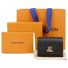Louis Vuitton Cartera Twist de piel Epi negra talla XS