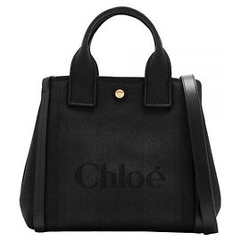 Chloé Small Carry Canvas Tote Bag Black