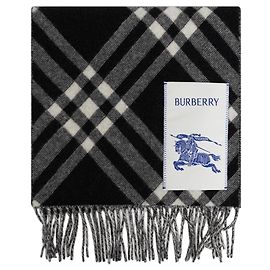 Burberry Écharpe en cachemire à carreaux noir