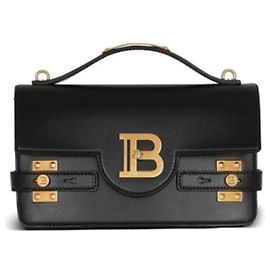 Sac Balmain B-Buzz 24 en cuir noir