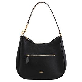 Burberry Borsa Hobo Signature Gold Logo Nera