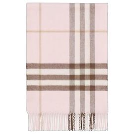 Burberry Giant Check Kaschmir-Muffler Schal Schleife Rosa