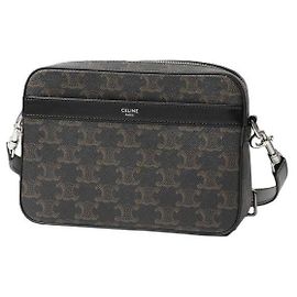 Céline Picca borsa a tracolla in tela Triomphe e vitello