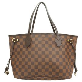 Borsa Tote Louis Vuitton Damier Neverfull PM N51109 Ebene