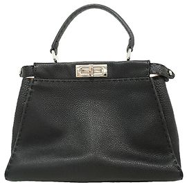 Bolso de mano de piel Fendi Selleria Peekaboo