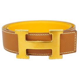 Hermès Hermes Constance Gürtel aus Courchevel-Leder