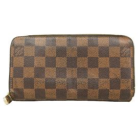 Louis Vuitton Damier Zippy Wallet in Ebene