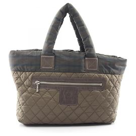 Chanel Coco Cocoon MM Check Tote Bag