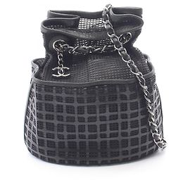 Saco Bucket com Cordão Chanel Coco Mark