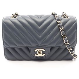 Borsa a tracolla Mini Chanel Chevron V-Stitch