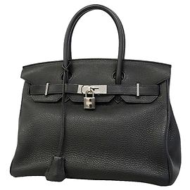 Hermès Borsa Hermes Birkin 30 in pelle Togo nera