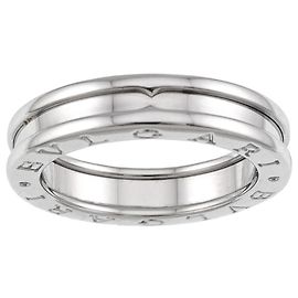 Bulgari Anello a Fascia Bvlgari B.zero1 in Oro Bianco 18K