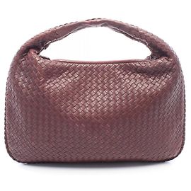 Borsa a tracolla Bottega Veneta Intrecciato Bordeaux