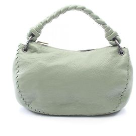 Borsa a tracolla hobo in pelle verde Bottega Veneta