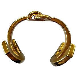 Céline Bracelet rigide Celine en métal doré