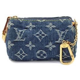Pouch Louis Vuitton Monogram Denim Trousse Speedy PM