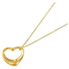 Collana Tiffany & Co. in oro giallo 18K con diamante a forma di cuore