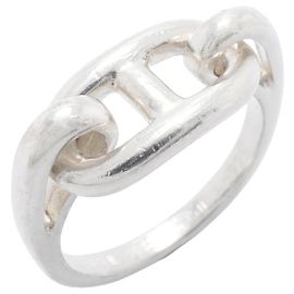 Hermès Anillo banda Hermes Chaine d'Ancre en Plata 925