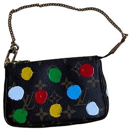 Louis Vuitton Monogram Yayoi Kusama "Dots Infinity" Clutch Braun