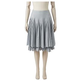 Falda plisada Pinko gris