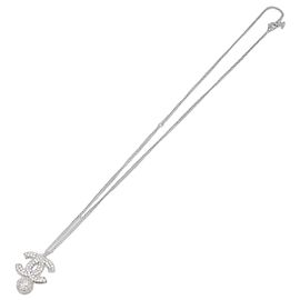 Pendente Chanel CC Ball Drop in metallo con cristalli