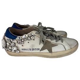Sneakers Golden Goose Deluxe Brand Superstar con cristalli
