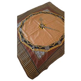 Foulard in seta Cartier Must de Cartier - Marrone e Beige