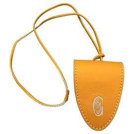 Goyard CROC UNIVERSEL Gelber Charm Taschenclip für Saint Louis & Anjou Tasche