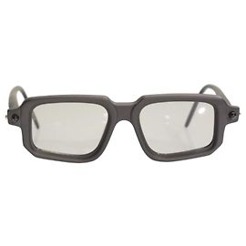 Autre Marque KUBORAUM Maske P23 BM Matte Black Óculos de sol geométricos com estojo Livio Graziottin