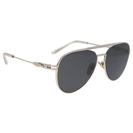 PRADA Sonnenbrille Metal Gold Black Auth BA15434