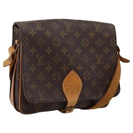 LOUIS VUITTON Monogram Cartouchiere GM Shoulder Bag M51252 LV Auth bs37032