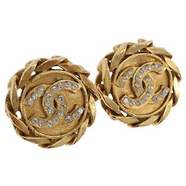 CHANEL Ohrringe Metall Goldfarben CC Auth 197928M