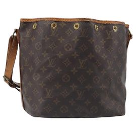 Borsa a tracolla LOUIS VUITTON Monogram Petit Noe M42226 LV Auth bs36859