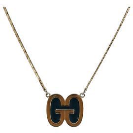 Collar GIVENCHY metal Gold Auth ka6052