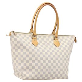 Borsa Tote LOUIS VUITTON Damier Azur Saleya MM N51185 LV Auth 200000A