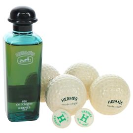 Hermès HERMES Eau de Cologne Golf Set profumo Pelle Bianca Auth BA15228V
