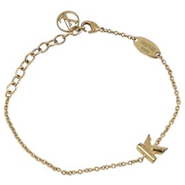 LOUIS VUITTON LV&ME K GP Bracelet Metal Gold Tone M67168 LV Auth BA15461V