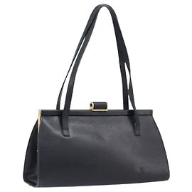 Borsa Salvatore Ferragamo in pelle nera e oro autentica bs36950
