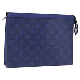Borsa LOUIS VUITTON Tiger Lama Pochette Voyager MM Cobalt Blue M30423 Auth 199872M