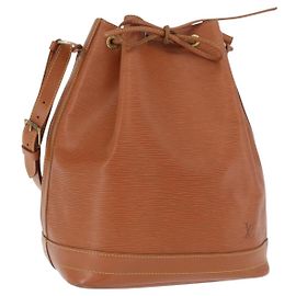Borsa a tracolla LOUIS VUITTON Epi Noe Brown M44008 LV Auth BA15348