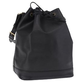 Bolso de hombro LOUIS VUITTON Epi Petit Noe Negro M44102 LV Auth 200543V