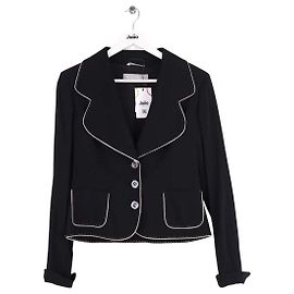Chaqueta Max Mara de lana azul marino