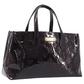 Borsa LOUIS VUITTON Monogram Vernis Wilshire PM Bag Rouge Favist M91644 Auth 200841V