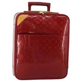 LOUIS VUITTON Monogram Vernis Pegas 45 Suitcase Pomme D'amour M91278 Auth 196891