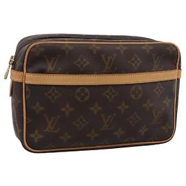 LOUIS VUITTON Monogram Compiegne 23 Clutch Bag M51847 LV Auth 199437