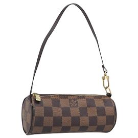 LOUIS VUITTON Damier Ebene Papillon Pouch LV Auth 202021A