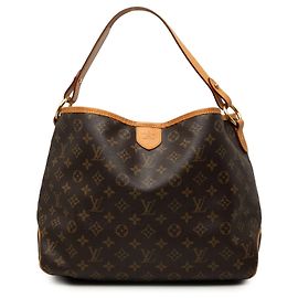 Borsa Tote Louis Vuitton Monogram Delightful PM Marrone
