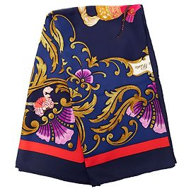 Hermès Cheval Turc Seidentuch Blau 90 Scarves