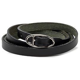 Bracciale Wrap Triple Tour Hermès in pelle Box Calf nera