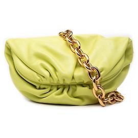 Bottega Veneta Gürteltaschen-Kette aus Lammleder in Grün